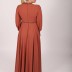 Robe longue élégante Garize - cuivre