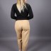 Jean mom avec poches Loreen - marron