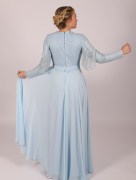 Robe longue originale Garize - bleu