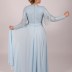 Robe longue originale Garize - bleu