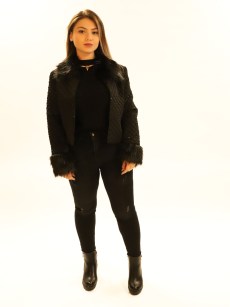 Veste à paillette Exploision - noir