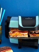 Grille-pain Karaca Future Granit bleu 1800W