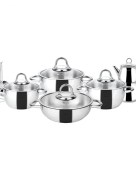 Batterie de cuisine en acier 15 pièces Karaca Sevilla
