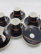 Tasse à café 6 Pièces Zellerfeld bleu marine/bronze 