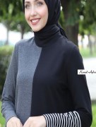 Tunique paillette zébré Gris