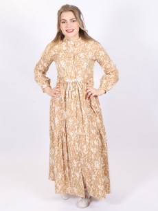 Robe à motif Loreen - beige