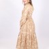 Robe à motif Loreen - beige