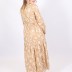 Robe à motif Loreen - beige