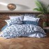 Ensemble housse de couette 2 personnes minimaliste Cotton Box Palo Bleu