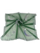 Voile de marié avec gants Étoile de lune - vert