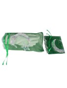 Voile de marié avec gants Étoile de lune - vert