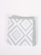Lot de 3 serviettes invités ipekce vert losange 