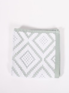 Lot de 3 serviettes invités ipekce vert losange 