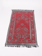 Tapis de prière Taffetas - rouge / gris