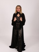 Robe à combinaison à paillettes Fidda - noir/beige