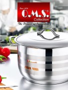 Oms cocotte inox avec couvercle 18cm
