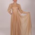 Robe longue à col bateau Garize - beige