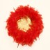 Panier avec poignée en plume - rouge/doré