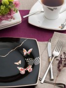 Karaca Fine Pearl Ensemble de dîner unique 62 pièces pour 12 personnes carré