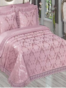   Pack complet parure de lit Natural home Emily Poudré