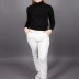 Pantalon à taille élastique Soul - blanc