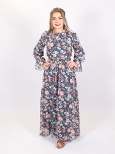 Robe à fleur Loreen - multicolore