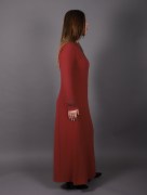 Robe longue à strass Uzunlar - orange brique