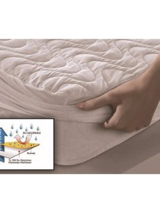 Miabella Home Protège matelas matelassé 160x200 à l'épreuve des liquides 