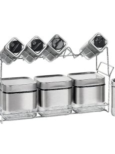 Ensemble de 8 pots à épices Zellerfeld - argent