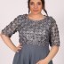 Robe longue à fleur See'line - gris