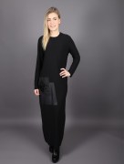 Robe simili cuir Puane - noir