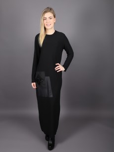 Robe simili cuir Puane - noir