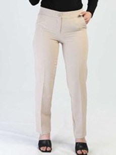 Pantalon poche simple bouton - Taupe 5153T