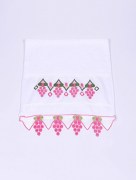 Serviette à fleur dentelle angiospermes rose