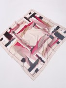 Foulard imprimé Piramit - fuchsia/crème