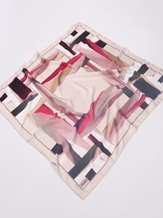 Foulard imprimé Piramit - fuchsia/crème