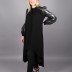 Chemise brillantes à manches bouffantes transparentes Puane - noir