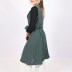 Gilet sans manches à col cascade - kaki