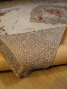 Tapis 160x230cm Rixos lavable antidérapant marron /beige X-0070