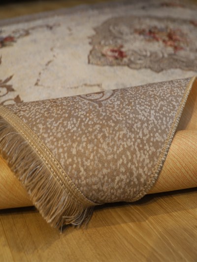 Tapis 160x230cm Rixos lavable antidérapant marron /beige X-0070