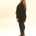 Veste en tweed à franges -noir