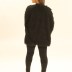 Veste en tweed à franges -noir