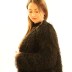 Veste en tweed à franges -noir