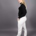 Pantalon à taille élastique Soul - blanc