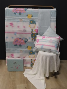 Ensemble de housse de couette avec couverture cantela 1 personne Ipekce home