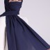 Châle Masqué Sefamerve 0002 - bleu marine