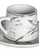 Ensemble de tasses à café 6 pièces zellerfeld - marbré 