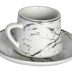Ensemble de tasses à café 6 pièces zellerfeld - marbré 