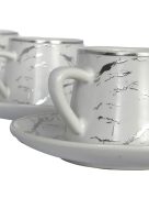 Ensemble de tasses à café 6 pièces zellerfeld - marbré 
