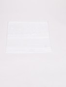 serviette à fleur blanc